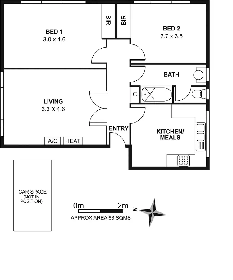 Floorplan of Homely apartment listing, 3/9 Clapham Road, Hughesdale VIC 3166