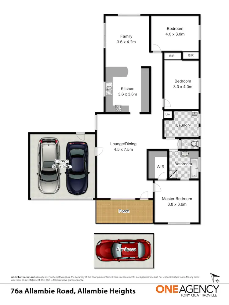 Floorplan of Homely house listing, 76A Allambie Road, Allambie Heights NSW 2100
