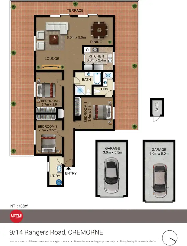 Floorplan of Homely apartment listing, 9/14 Rangers Road, Cremorne NSW 2090