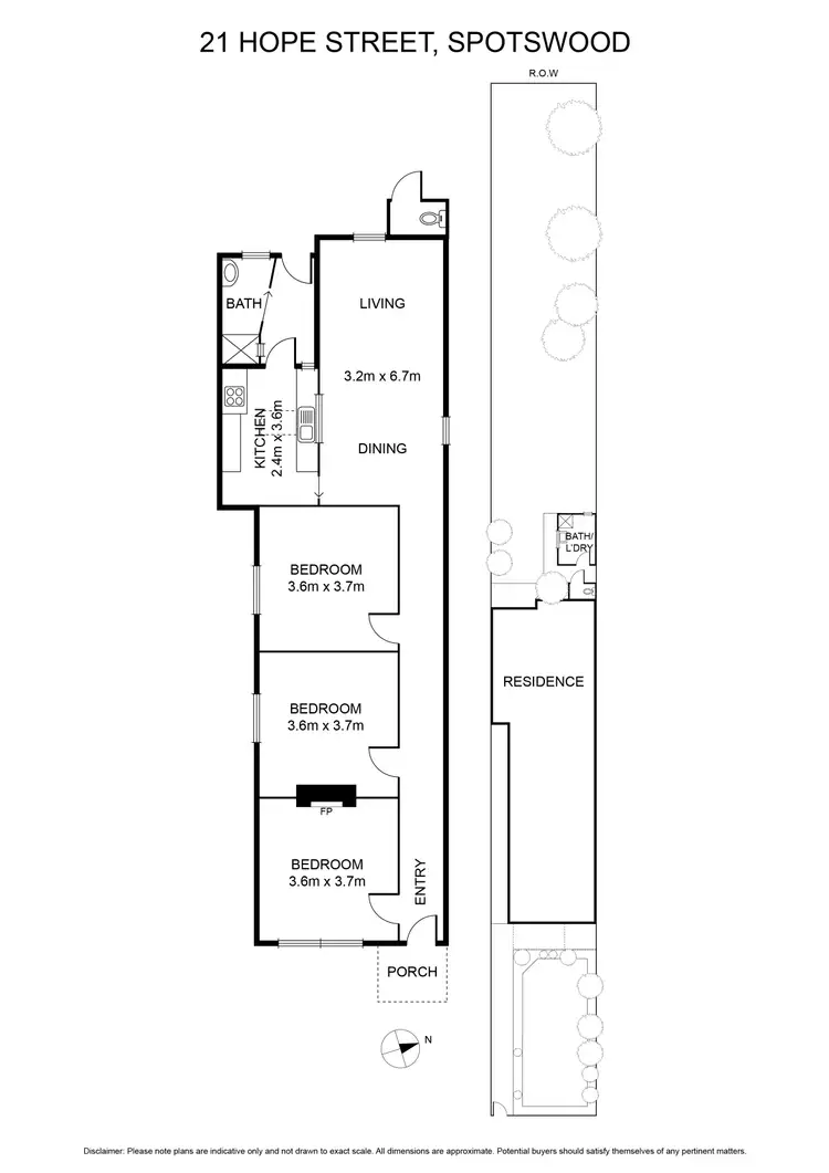 Floorplan of Homely house listing, 21 Hope Street, Spotswood VIC 3015