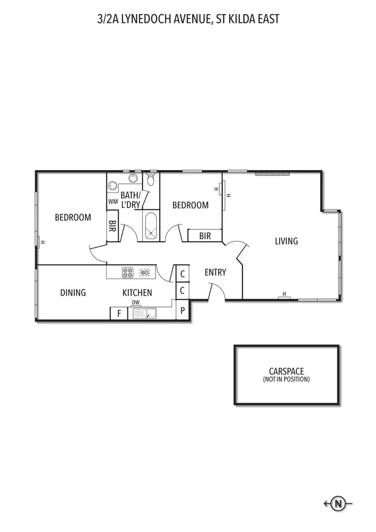 Floorplan of Homely apartment listing, 3/2a Lynedoch Avenue, St Kilda East VIC 3183