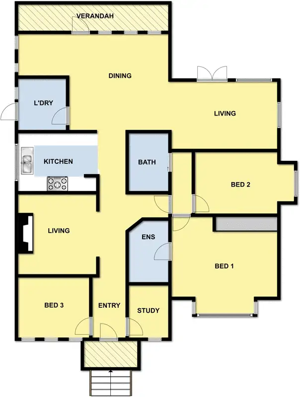Floorplan of Homely house listing, 1 Varydale Avenue, Torquay VIC 3228