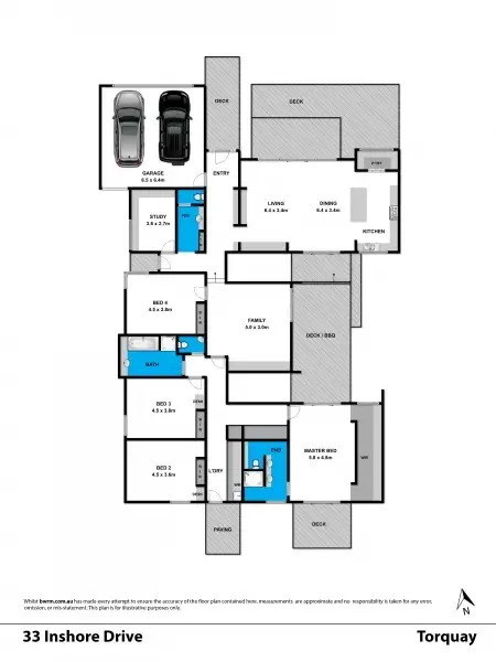 Floorplan of Homely house listing, 33 Inshore Drive, Torquay VIC 3228