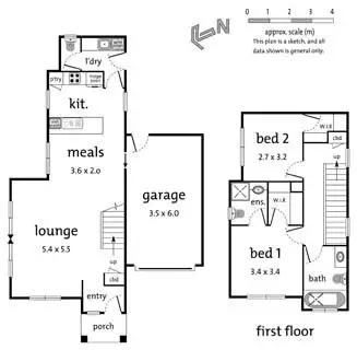 Floorplan of Homely townhouse listing, 2A Crawford Road, Doncaster VIC 3108