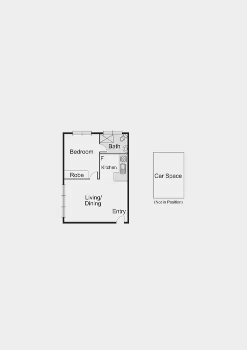 Floorplan of Homely apartment listing, 1/87 Ross Street, Port Melbourne VIC 3207