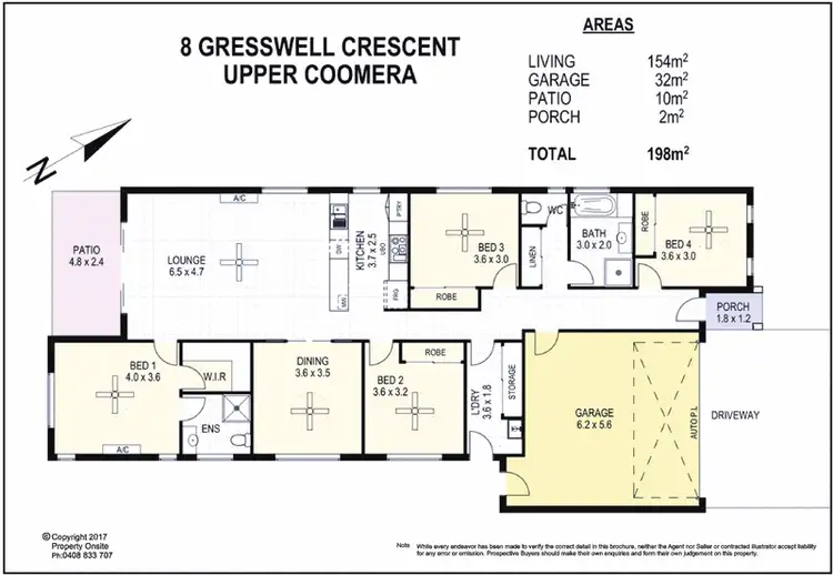 Floorplan of Homely house listing, 8 Gresswell Crescent, Upper Coomera QLD 4209