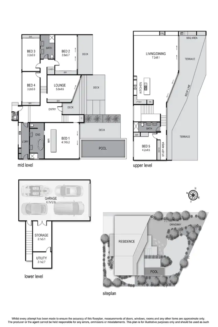 Floorplan of Homely house listing, 5 Kinneil (Enter Via Holyrood Ave) Street, Sorrento VIC 3943