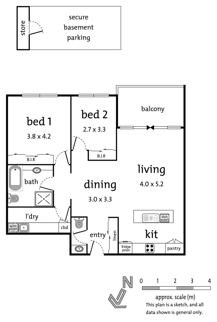 Floorplan of Homely apartment listing, 5/107 Whittens Lane, Doncaster VIC 3108