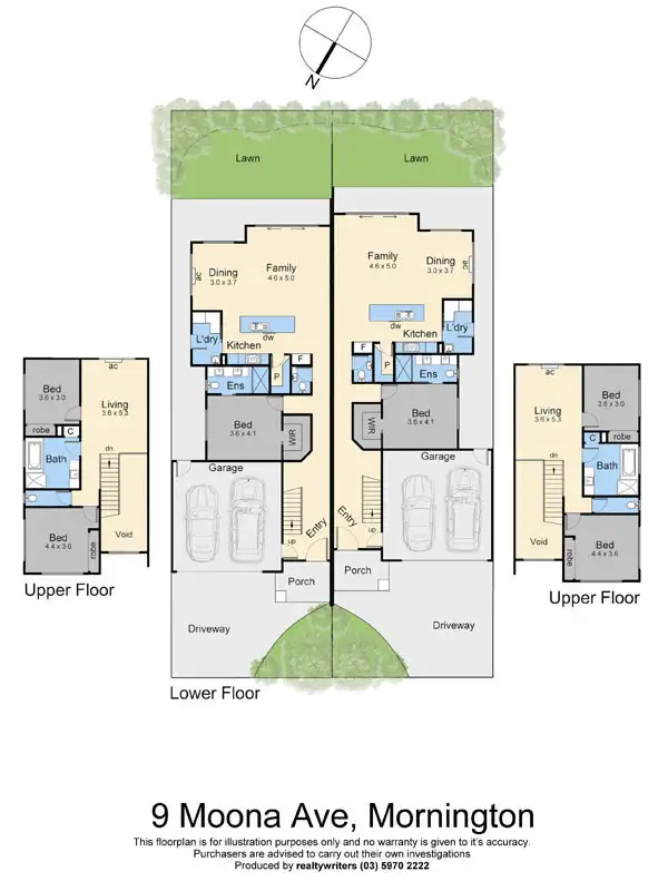 Floorplan of Homely house listing, 1/9 Moona Avenue, Mornington VIC 3931