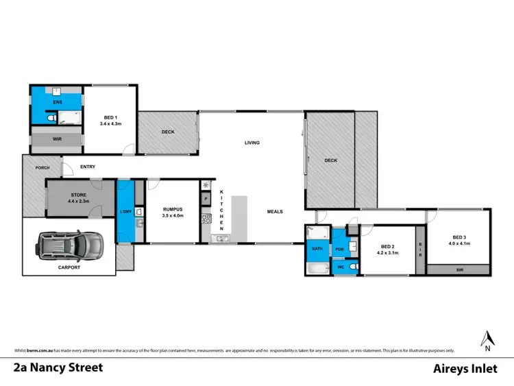 Floorplan of Homely house listing, 2A Nancy Street, Aireys Inlet VIC 3231