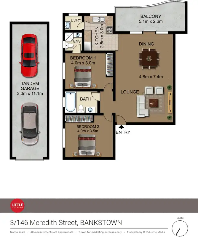 Floorplan of Homely apartment listing, 3/146 Meredith Street, Bankstown NSW 2200
