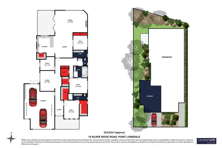 Floorplan of Homely house listing, 14 Silver Ridge Road, Point Lonsdale VIC 3225