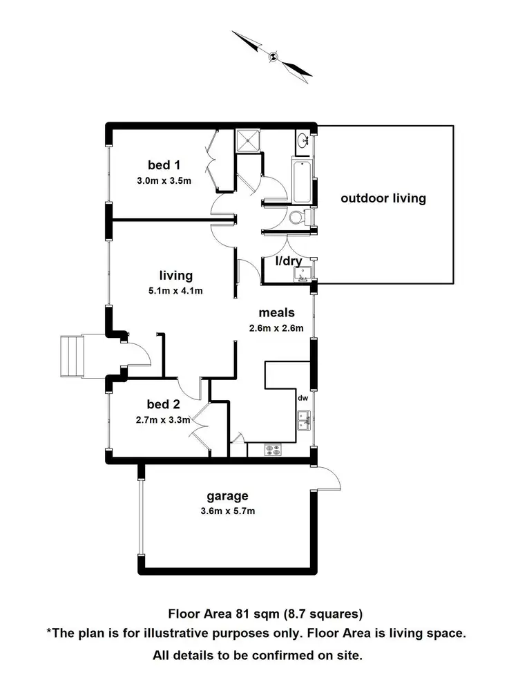 Floorplan of Homely unit listing, 2/26 Lording Street, Ferntree Gully VIC 3156