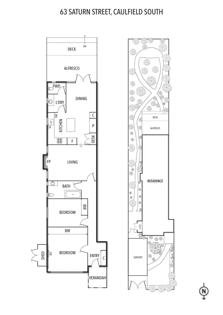Floorplan of Homely house listing, 63 Saturn Street, Caulfield South VIC 3162