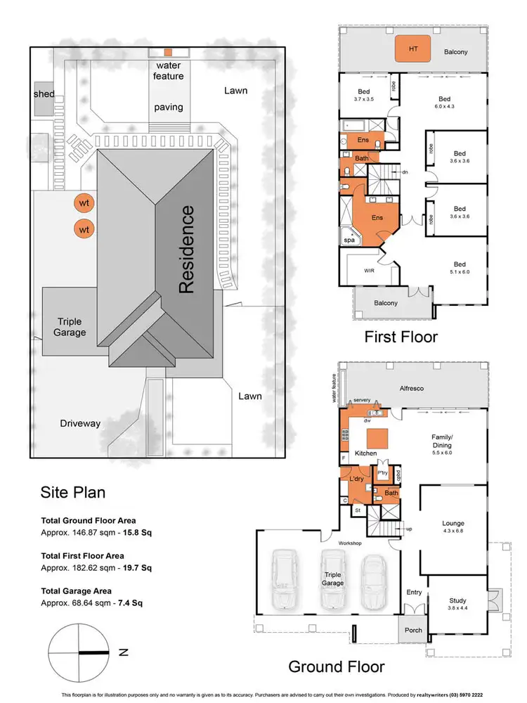 Floorplan of Homely house listing, 9 Sunhill Road, Mount Martha VIC 3934