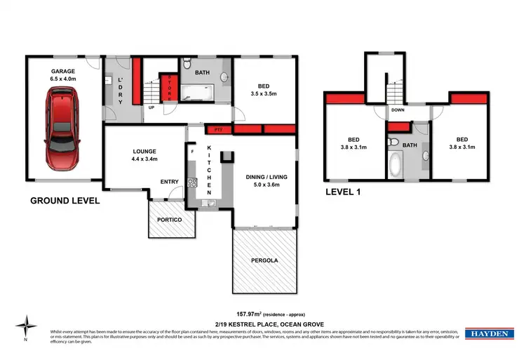 Floorplan of Homely townhouse listing, 2/19 Kestrel Place, Ocean Grove VIC 3226