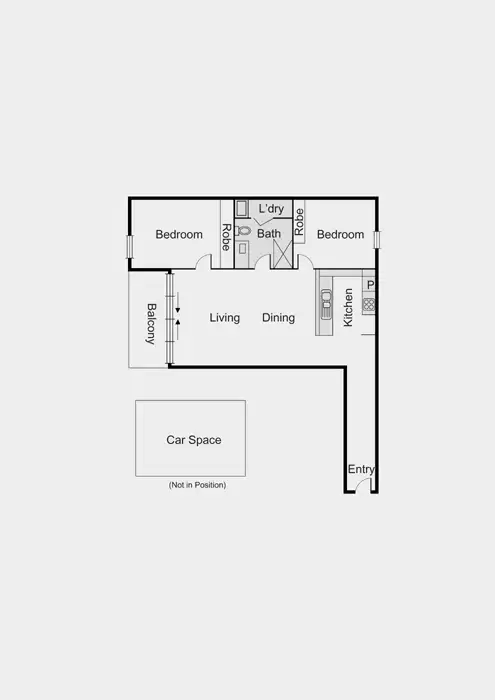 Floorplan of Homely apartment listing, 310/52 Nott Street, Port Melbourne VIC 3207
