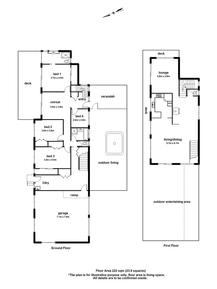 Floorplan of Homely house listing, 57 Ridge Road, Kallista VIC 3791