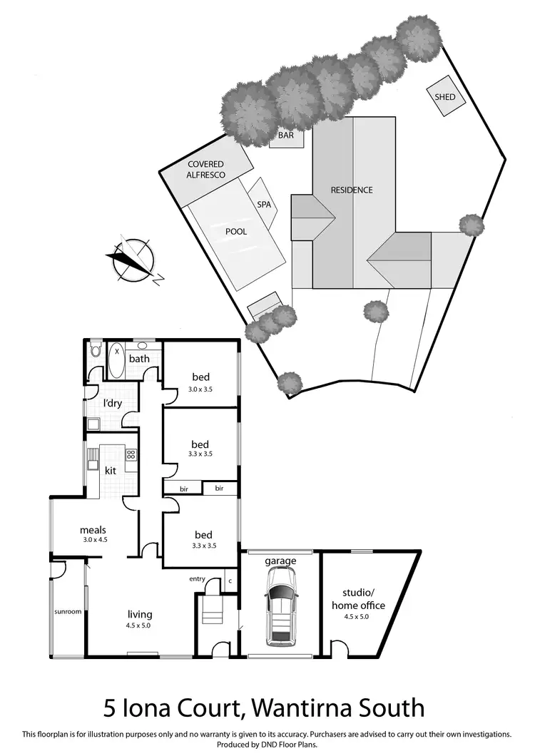 Floorplan of Homely house listing, 5 Iona Court, Wantirna South VIC 3152