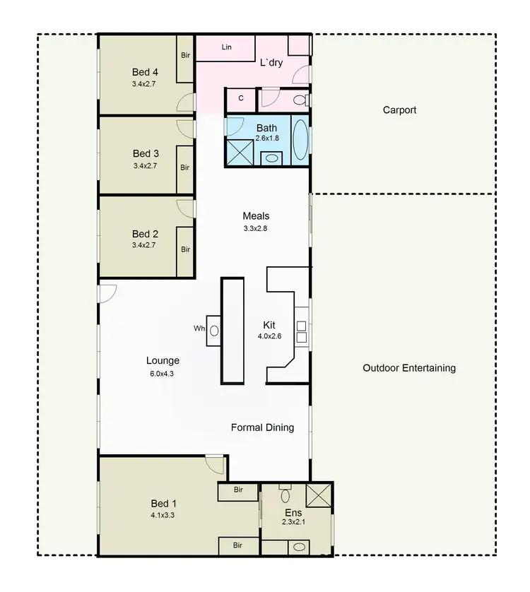 Floorplan of Homely house listing, 109 Blackberry Lane, Haddon VIC 3351