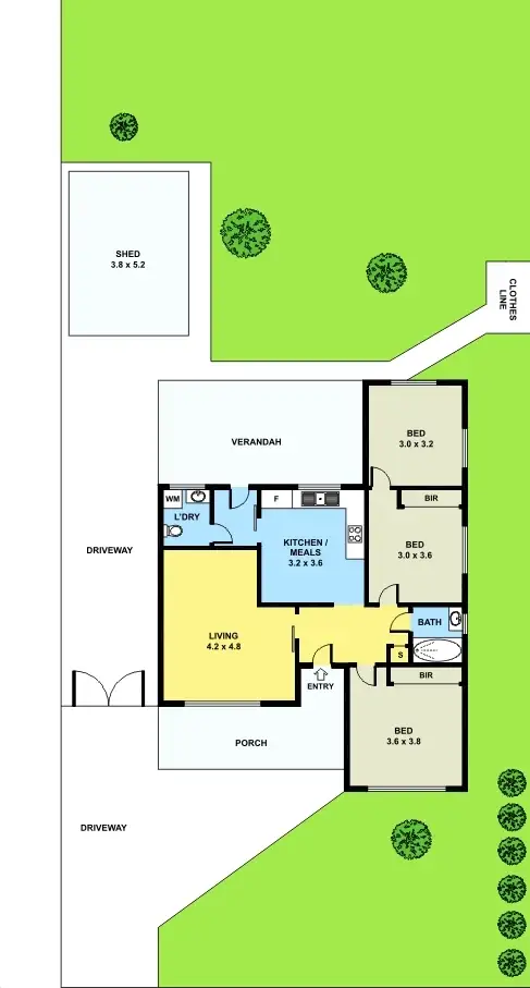Floorplan of Homely house listing, 79 Clayton Street, Sunshine North VIC 3020