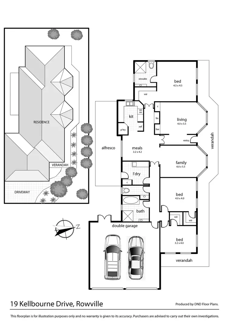 Floorplan of Homely house listing, 19 Kellbourne Drive, Rowville VIC 3178