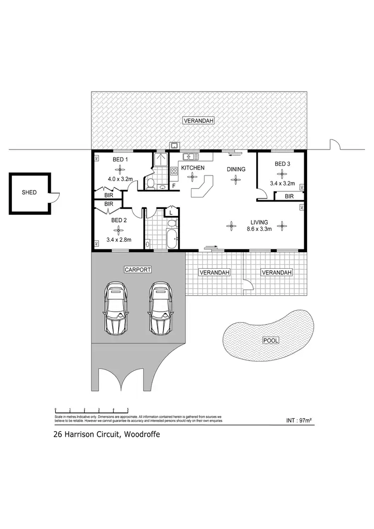 Floorplan of Homely house listing, 26 Harrison Circuit, Woodroffe NT 830