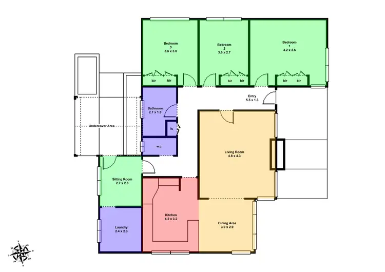 Floorplan of Homely house listing, 8 Aubrey Street, Wendouree VIC 3355