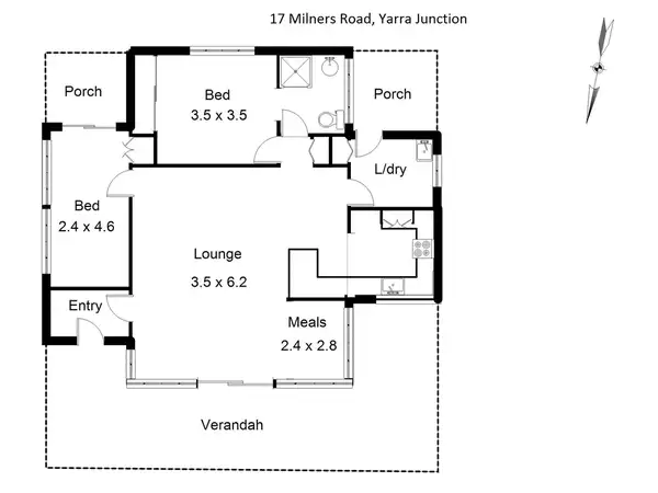 Floorplan of Homely house listing, 17 Milners Road, Yarra Junction VIC 3797