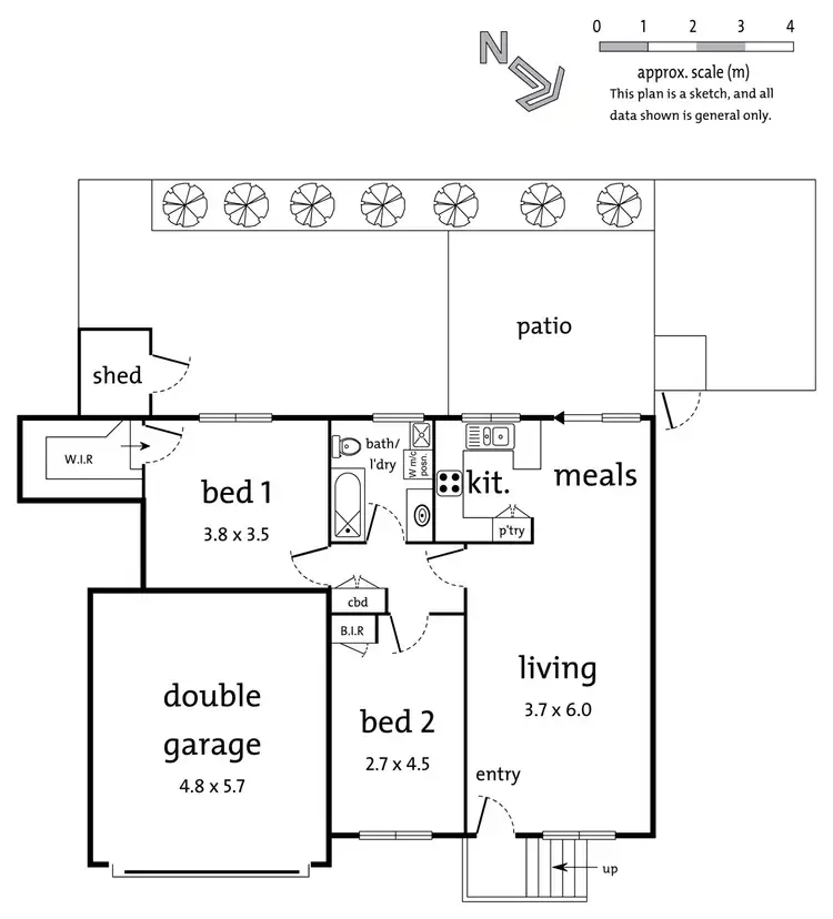 Floorplan of Homely apartment listing, 3/51 Diane Crescent, Croydon VIC 3136