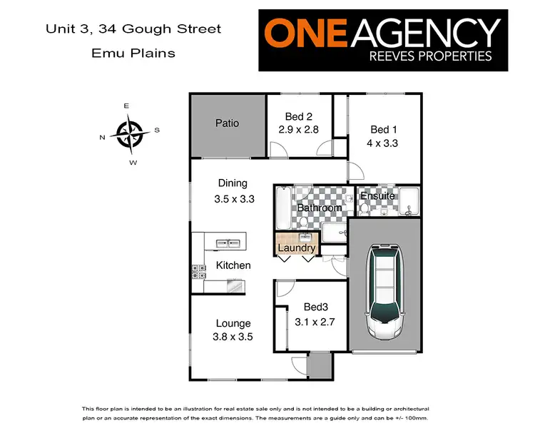Floorplan of Homely villa listing, 3/34 Gough Street, Emu Plains NSW 2750