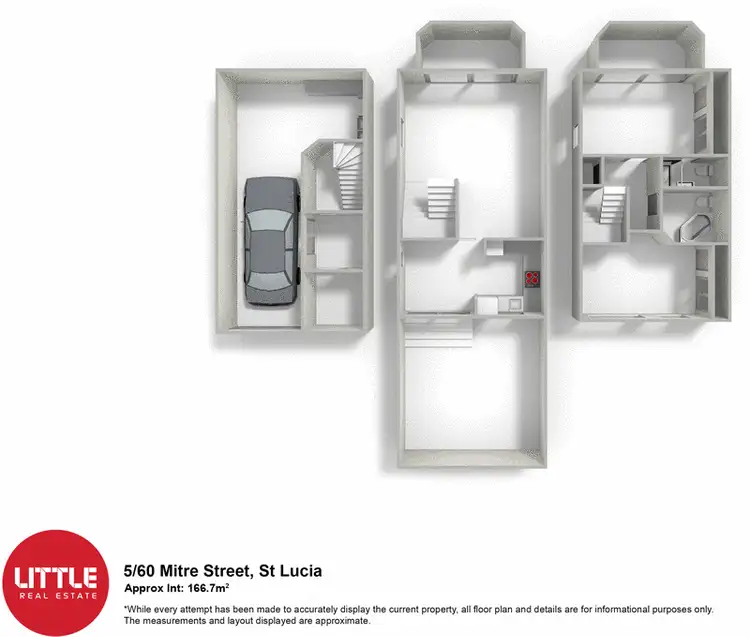 Floorplan of Homely townhouse listing, 5/60 Mitre Street, St Lucia QLD 4067