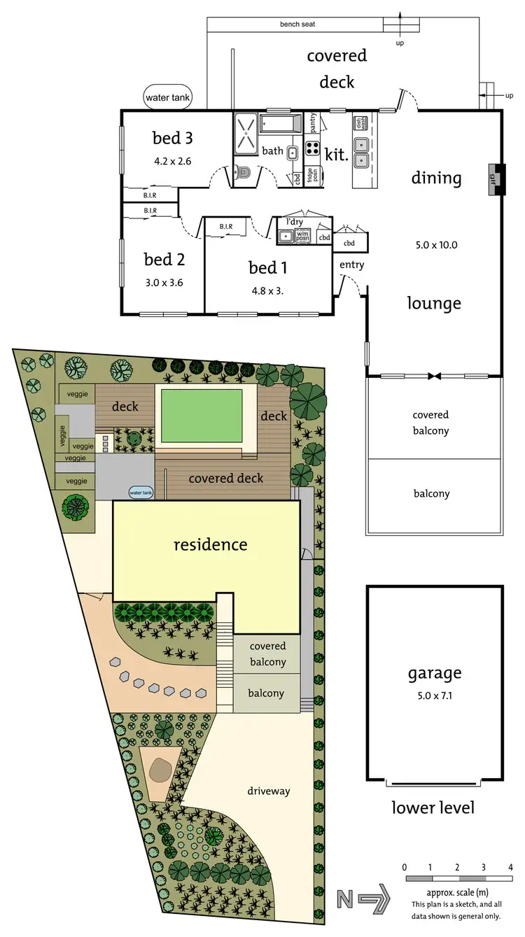 Floorplan of Homely house listing, 25 Outlook Drive, Doncaster VIC 3108