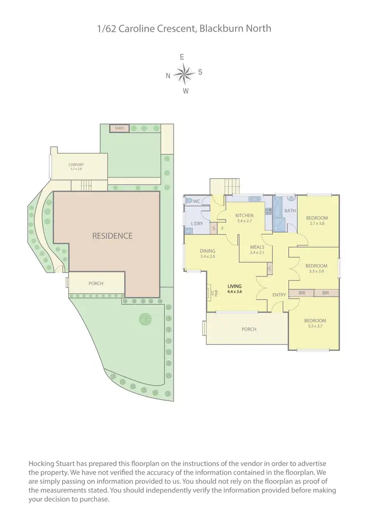 Floorplan of Homely house listing, 1/62 Caroline Crescent, Blackburn North VIC 3130