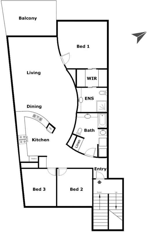 Floorplan of Homely apartment listing, 38/1 Eldridge Crescent, Garran ACT 2605