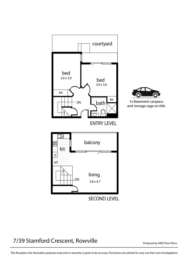 Floorplan of Homely apartment listing, 7/39 Stamford Crescent, Rowville VIC 3178