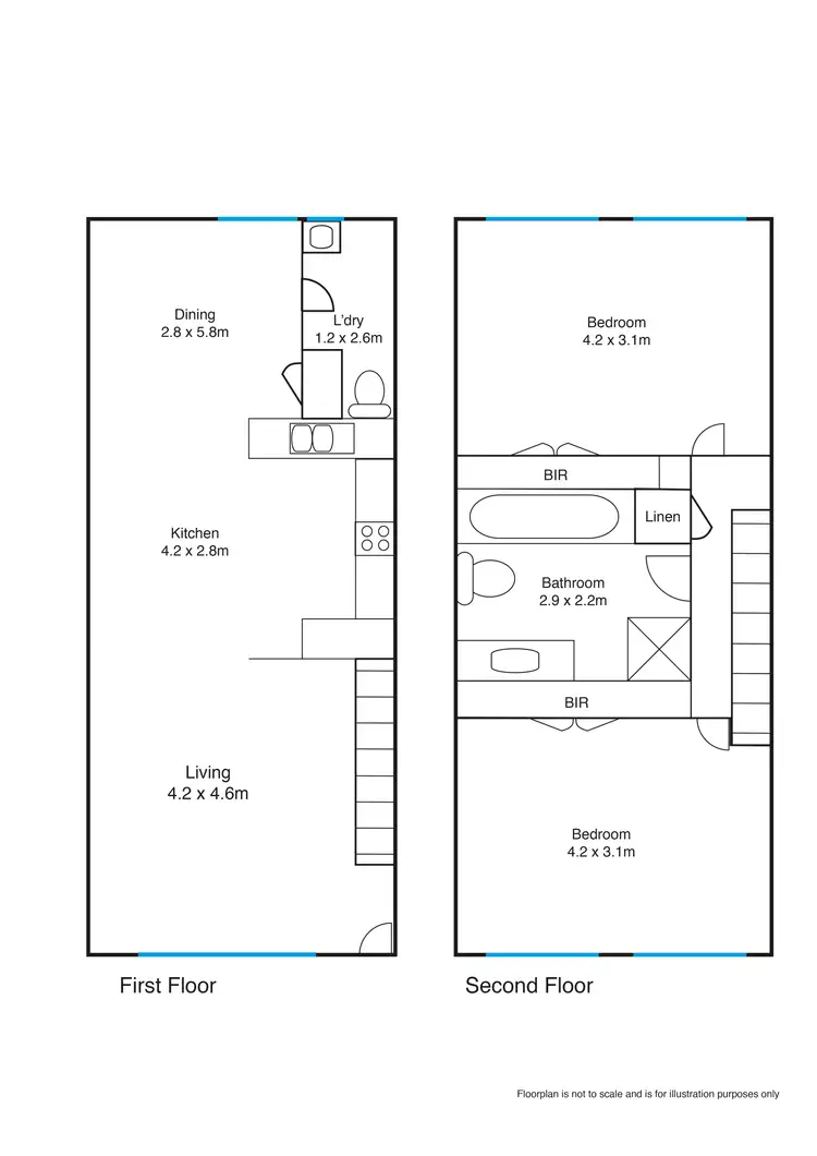 Floorplan of Homely townhouse listing, 803 Cosmopolitan Place, Ballarat Central VIC 3350