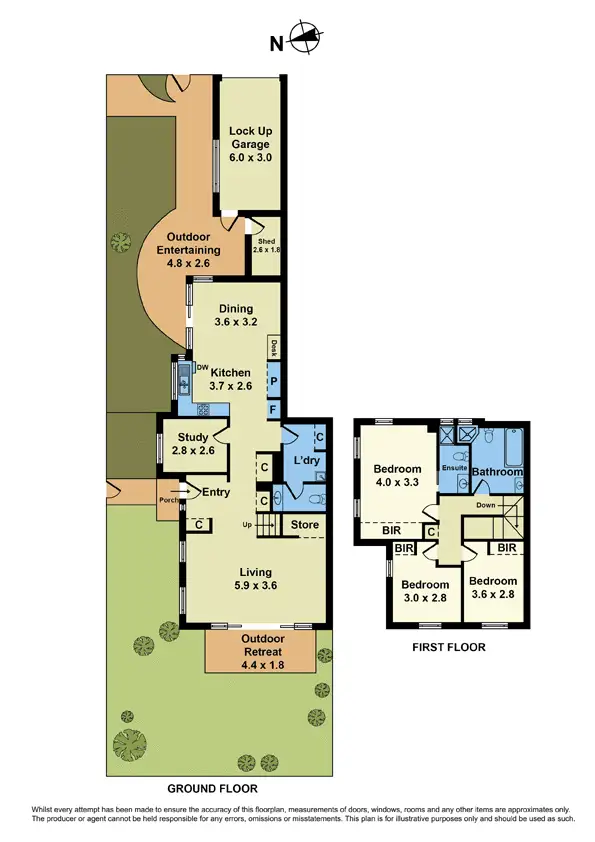 Floorplan of Homely house listing, 14 McDonald Street, Williamstown VIC 3016