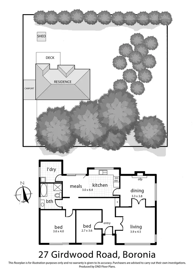 Floorplan of Homely house listing, 27 Girdwood Road, Boronia VIC 3155