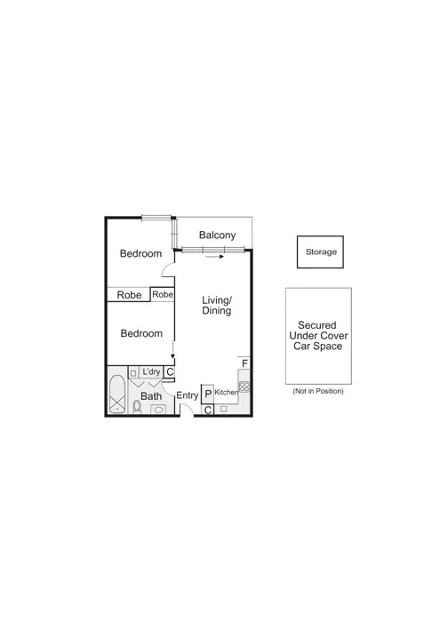 Floorplan of Homely apartment listing, 314/163-169 Inkerman Street, St Kilda VIC 3182