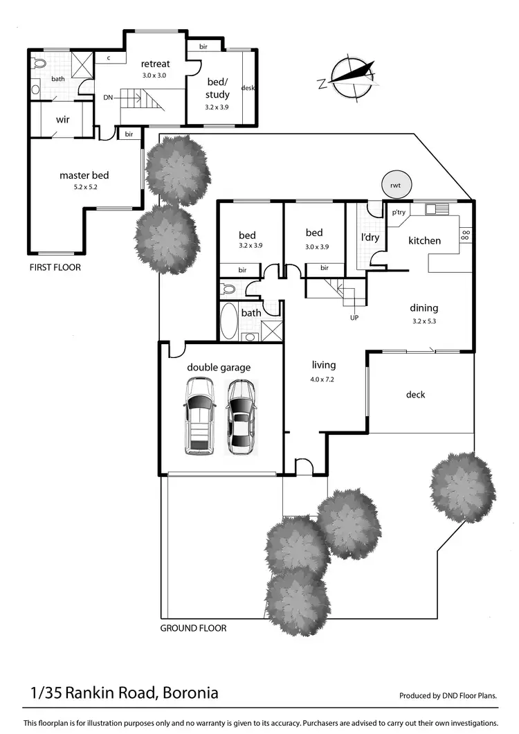 Floorplan of Homely unit listing, 1/35 Rankin Road, Boronia VIC 3155