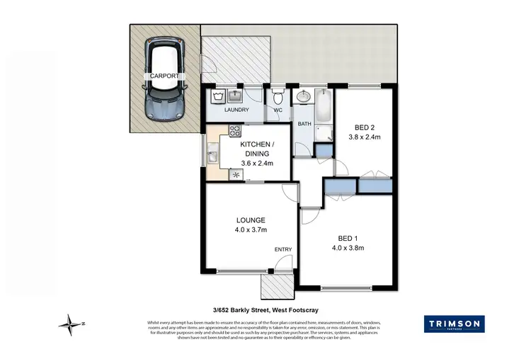 Floorplan of Homely unit listing, 3/652 Barkly Street, West Footscray VIC 3012
