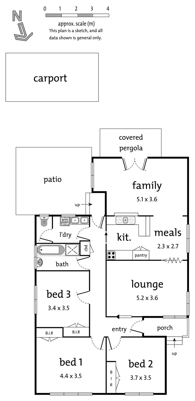 Floorplan of Homely house listing, 22 Sellick Drive, Croydon VIC 3136