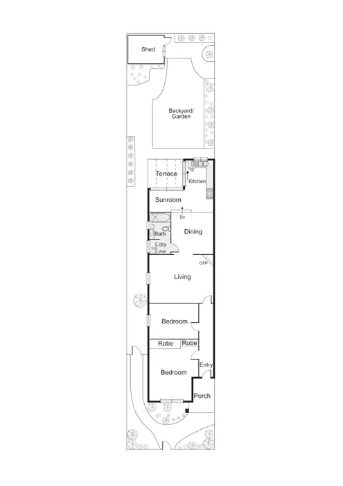 Floorplan of Homely house listing, 13 Robert Street, Elwood VIC 3184