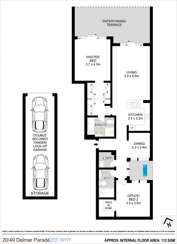 Floorplan of Homely apartment listing, 20/49 Delmar Parade, Dee Why NSW 2099