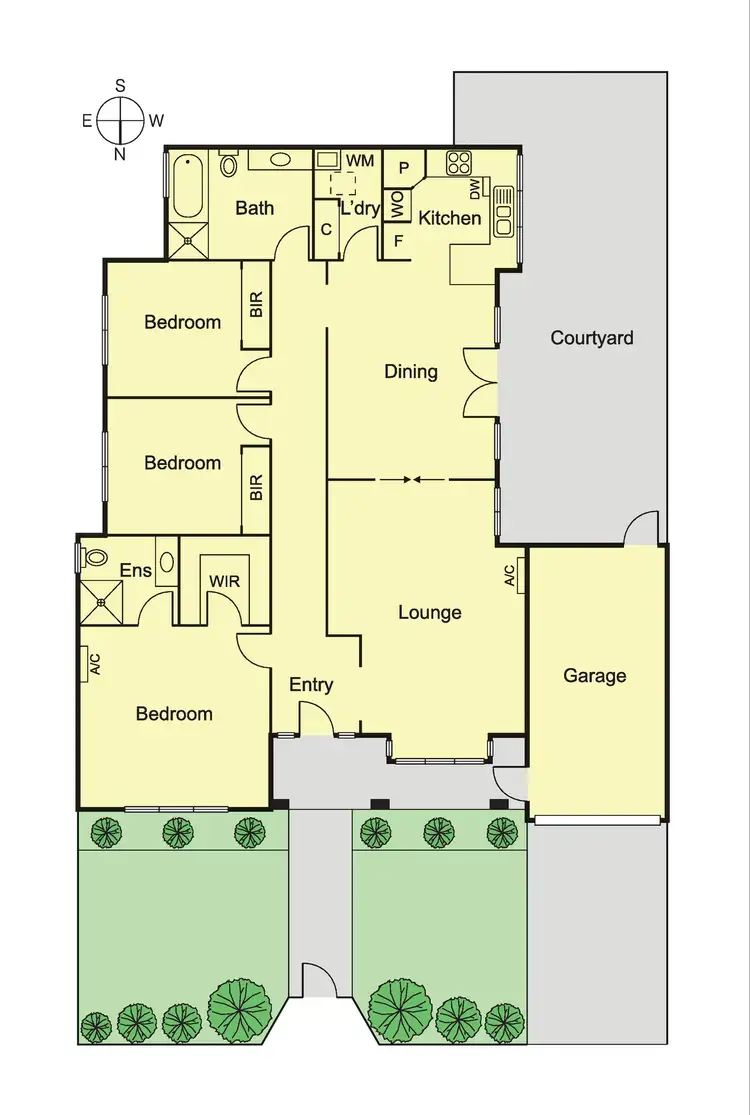 Floorplan of Homely unit listing, 1/80 Oakleigh Road, Carnegie VIC 3163