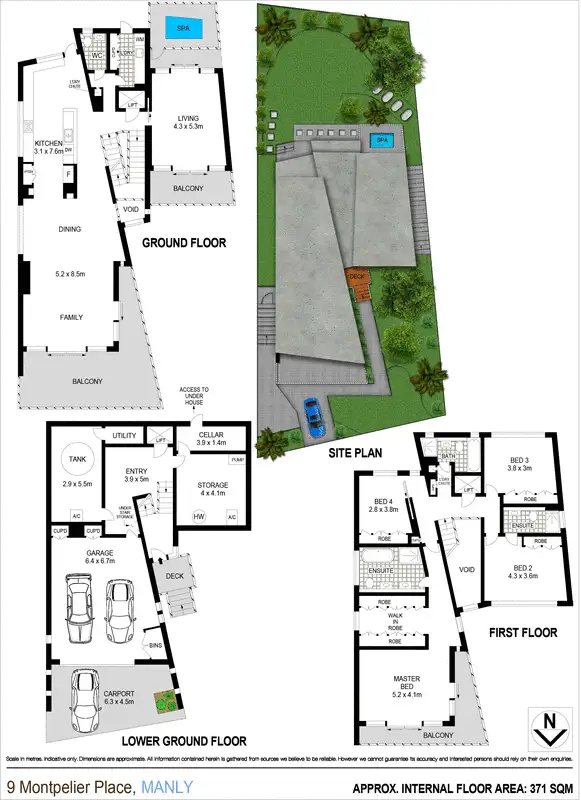 Floorplan of Homely house listing, 9 Montpelier Place, Manly NSW 2095