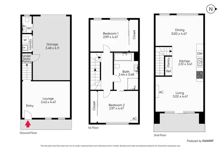 Floorplan of Homely townhouse listing, 7 Swagman Walk, Wollert VIC 3750