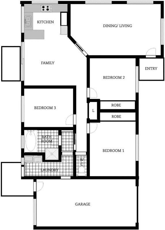 Floorplan of Homely townhouse listing, 11/32 Were Street, Calwell ACT 2905