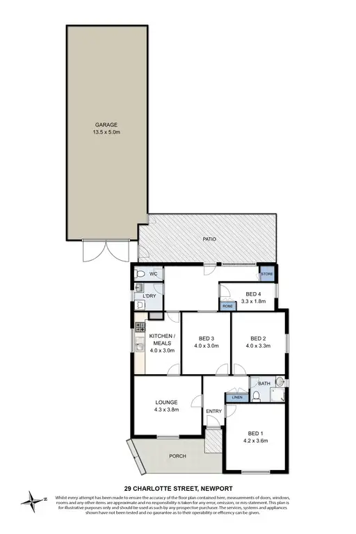 Floorplan of Homely house listing, 29 Charlotte Street, Newport VIC 3015